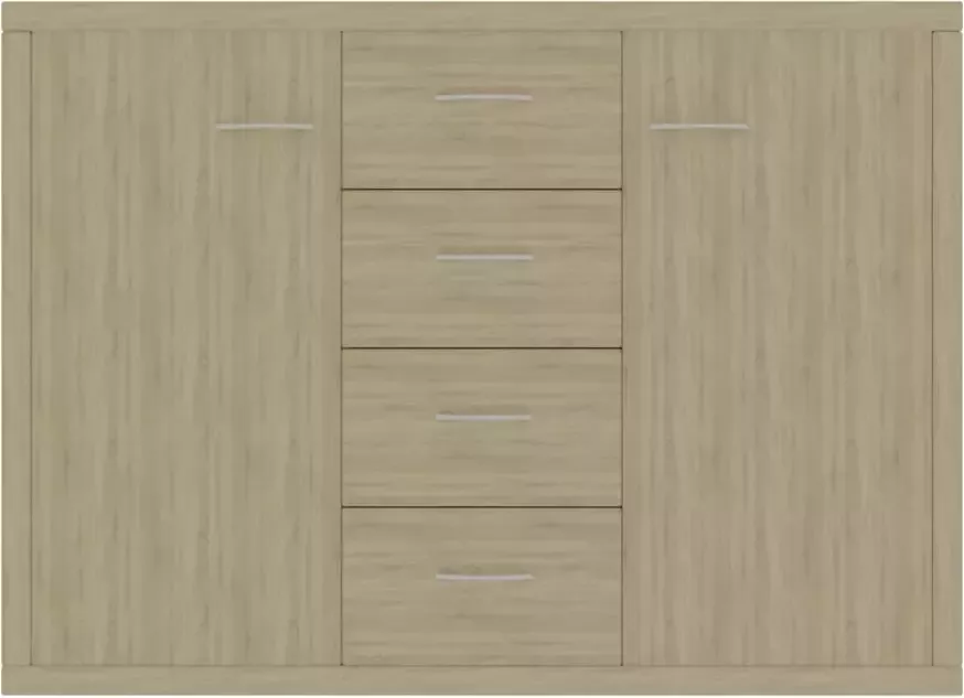 VidaXL -Dressoir-88x30x65-cm-bewerkt-hout-sonoma-eikenkleurig - Foto 4