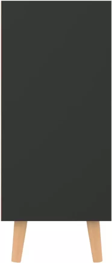 VidaXL -Dressoir-90x30x72-cm-bewerkt-hout-hoogglans-zwart - Foto 3