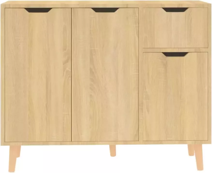 VidaXL -Dressoir-90x30x72-cm-bewerkt-hout-sonoma-eikenkleurig - Foto 4