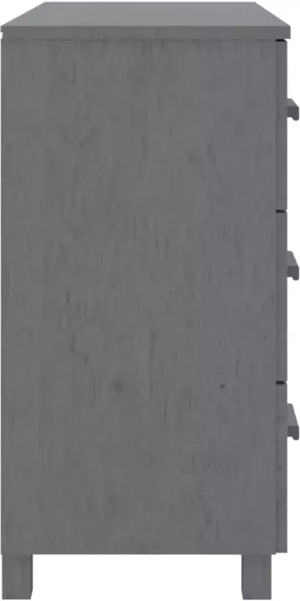 VidaXL -Dressoir-HAMAR-90x40x80-cm-massief-grenenhout-donkergrijs - Foto 3
