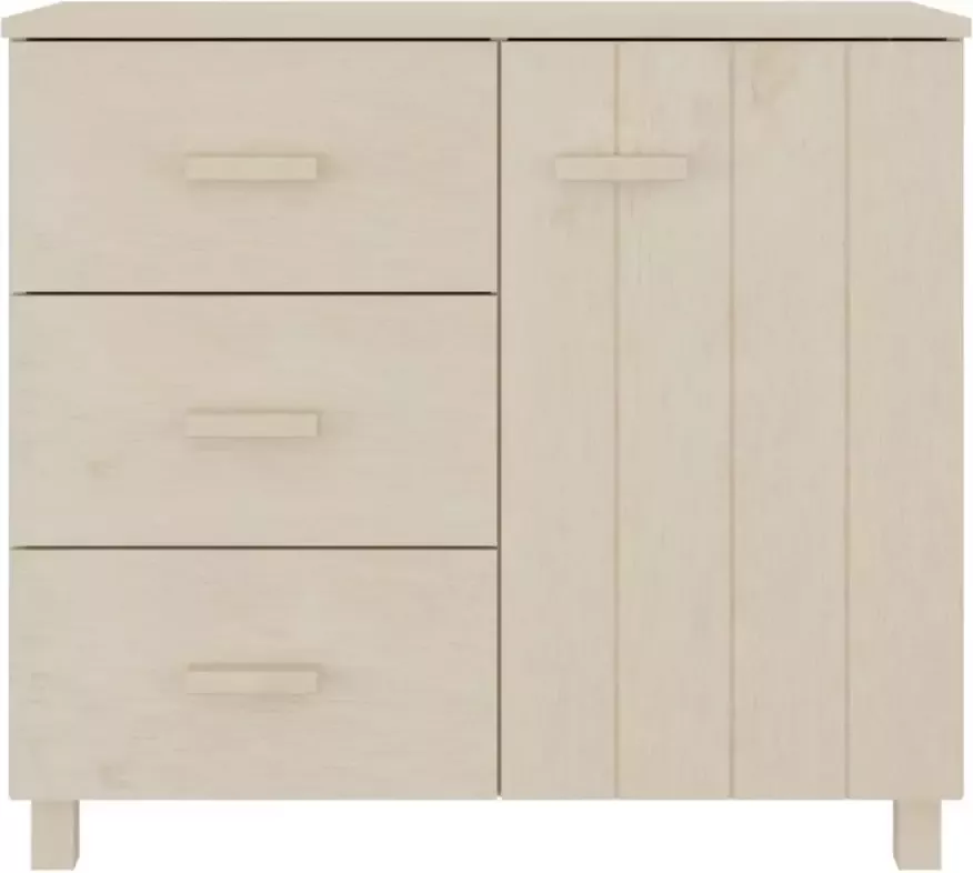 VidaXL -Dressoir-HAMAR-90x40x80-cm-massief-grenenhout-honingbruin - Foto 4