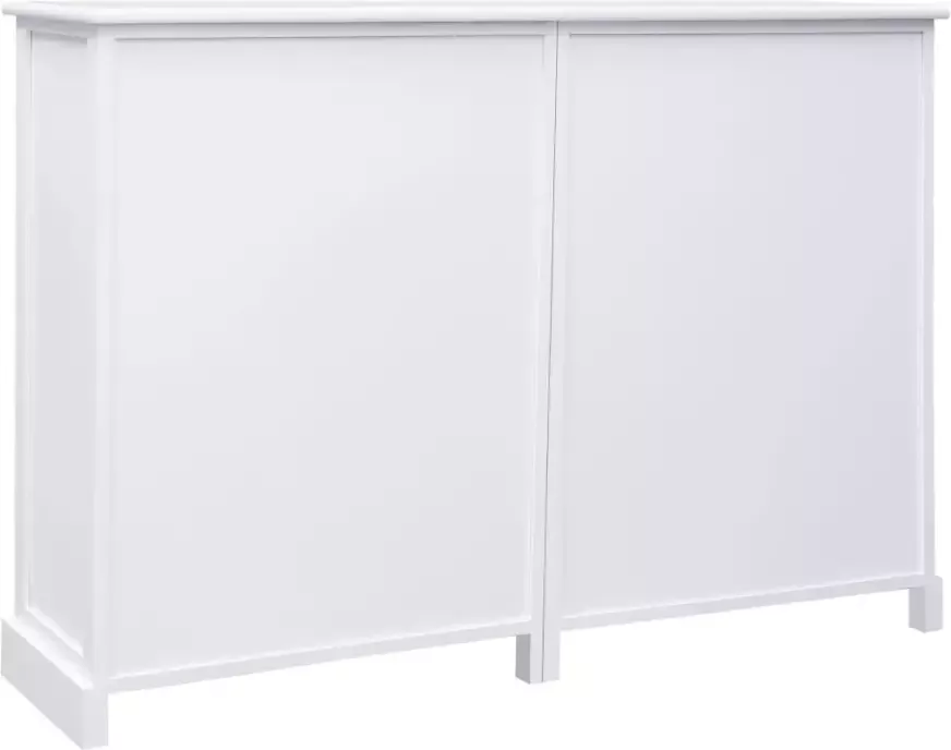 VidaXL -Dressoir-met-10-lades-113x30x79-cm-hout-wit - Foto 3