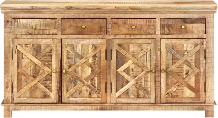 VidaXL -Dressoir-met-4-lades-160x40x85-cm-massief-mangohout - Foto 4