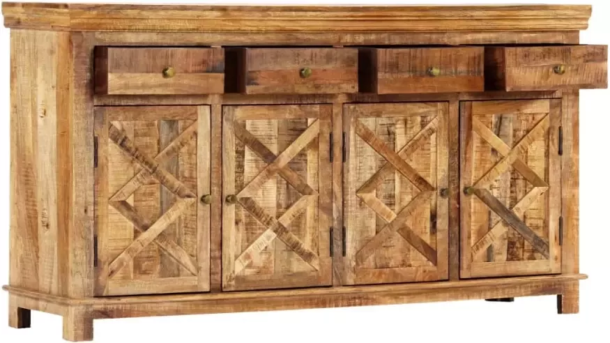 VidaXL -Dressoir-met-4-lades-160x40x85-cm-massief-mangohout - Foto 3