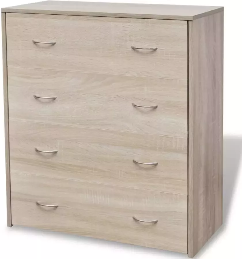 VidaXL -Dressoir-met-4-lades-60x30 5x71-cm-eikenkleur - Foto 3