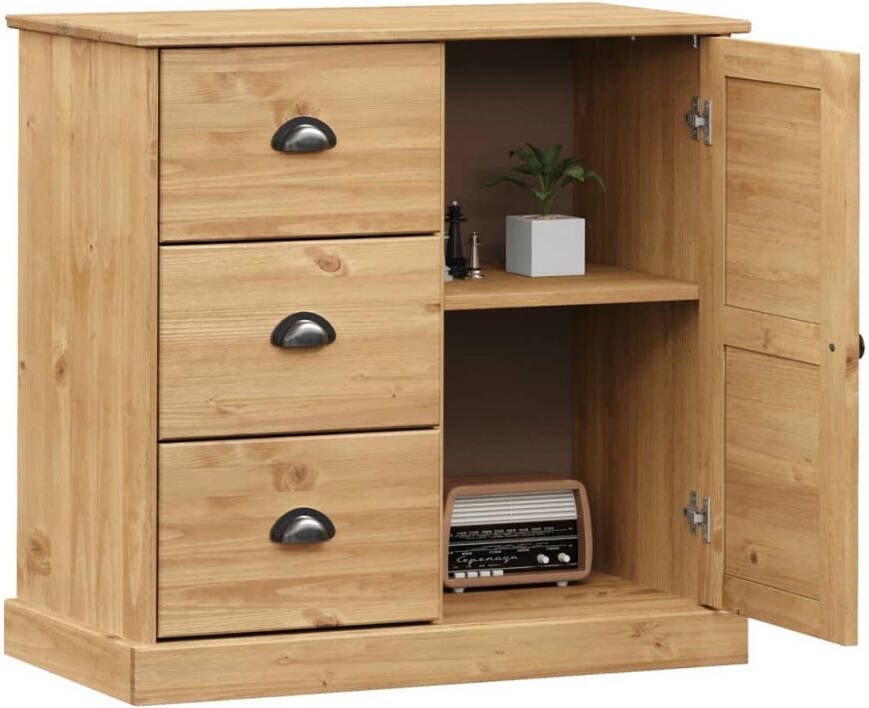 VidaXL -Dressoir-met-lades-VIGO-78x40x75-cm-massief-grenenhout - Foto 4