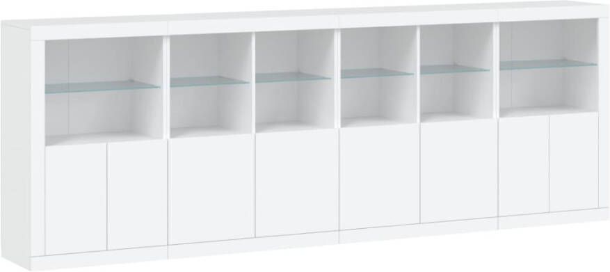VidaXL -Dressoir-met-LED-verlichting-283x37x100-cm-wit - Foto 3