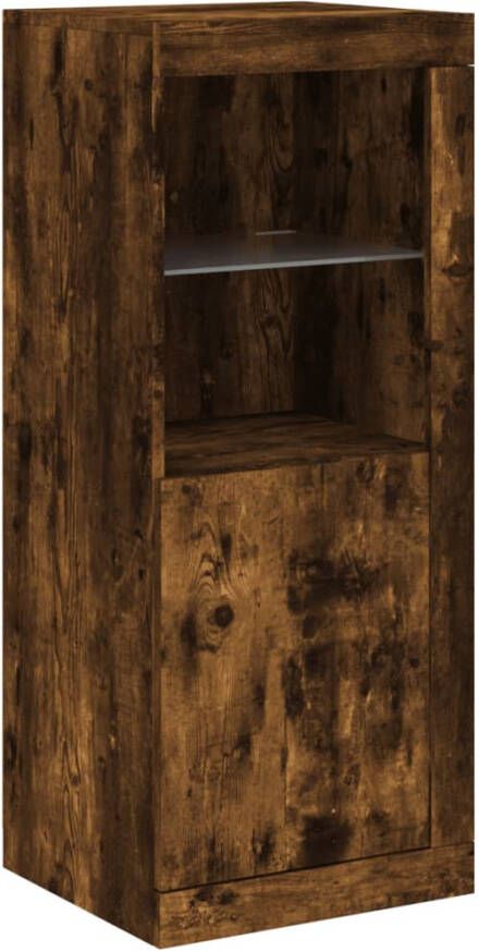 VidaXL -Dressoir-met-LED-verlichting-41x37x100-cm-gerookt-eikenkleurig
