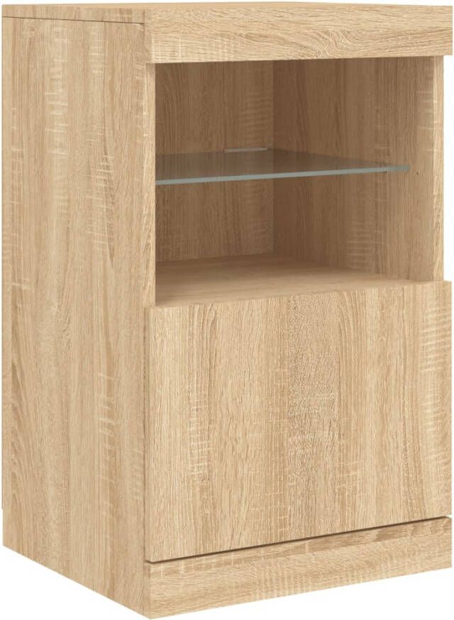 VidaXL -Dressoir-met-LED-verlichting-41x37x67-cm-sonoma-eikenkleurig - Foto 2