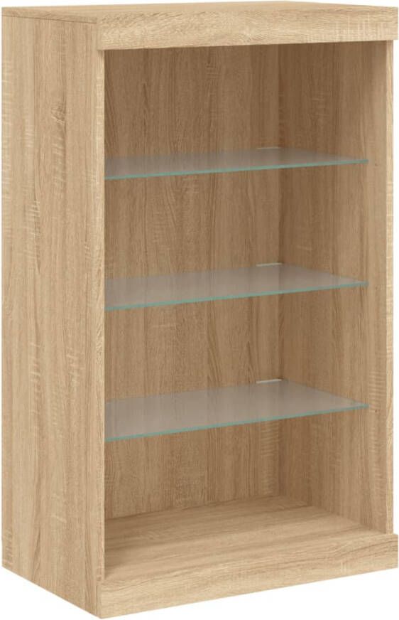 VidaXL -Dressoir-met-LED-verlichting-60 5x37x100-cm-sonoma-eikenkleurig - Foto 2