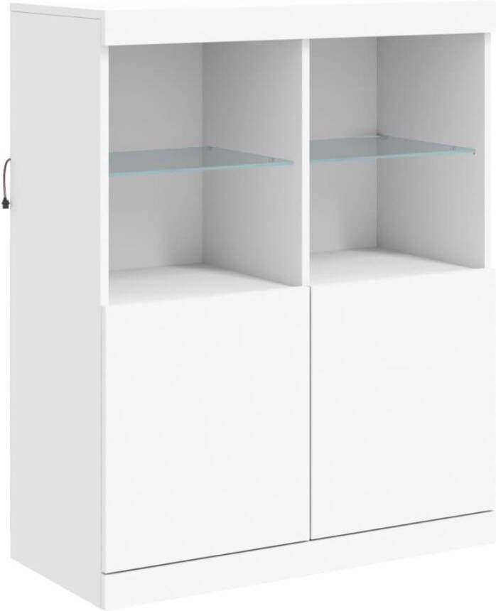VidaXL -Dressoir-met-LED-verlichting-81x37x100-cm-wit - Foto 2