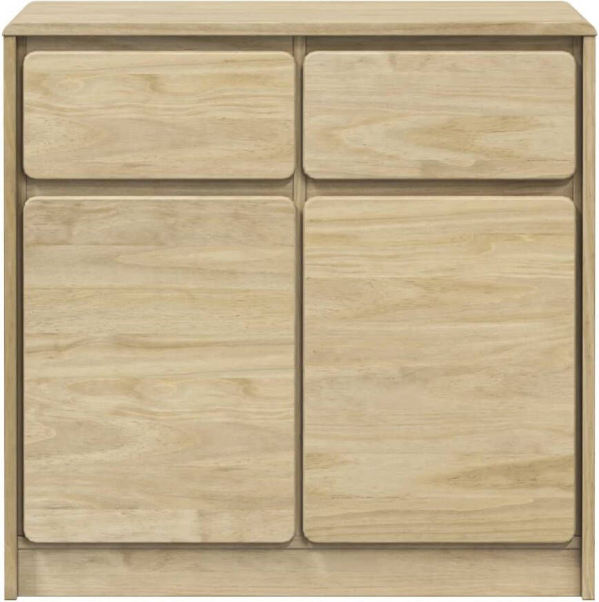 VidaXL -Dressoir-SAUDA-80x43x75 5-cm-massief-grenenhout-eikenkleurig - Foto 3