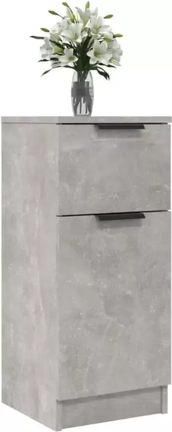 VidaXL -Dressoirs-2-st-30x30x70-cm-bewerkt-hout-betongrijs - Foto 6