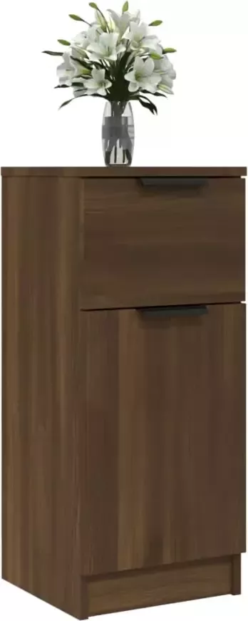 VidaXL -Dressoirs-2-st-30x30x70-cm-bewerkt-hout-bruineikenkleurig - Foto 5