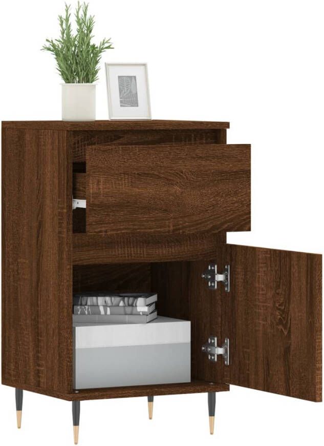 VidaXL -Dressoirs-2-st-40x35x70-cm-bewerkt-hout-bruineikenkleurig - Foto 7