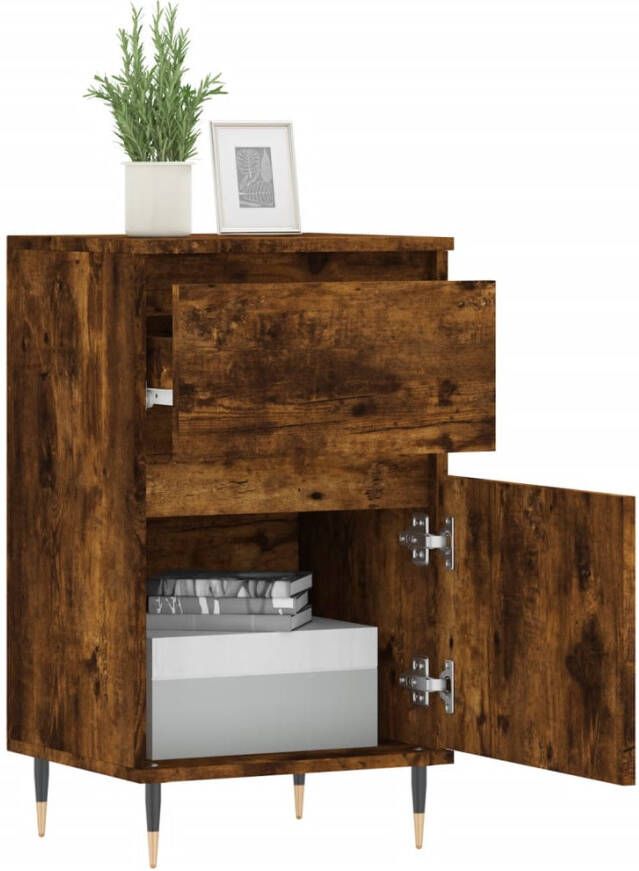 VidaXL -Dressoirs-2-st-40x35x70-cm-bewerkt-hout-gerookt-eikenkleurig - Foto 8