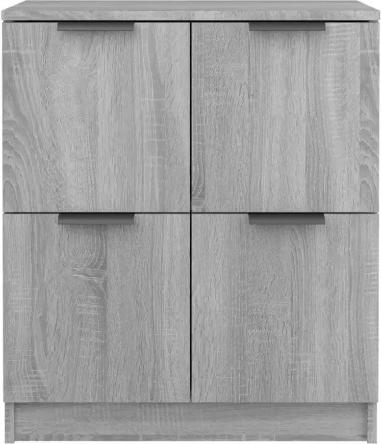 VidaXL -Dressoirs-2-st-60x30x70-cm-bewerkt-hout-grijs-sonoma-eikenkleur - Foto 2