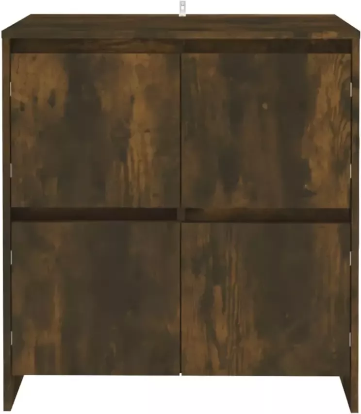 VidaXL Dressoirs 2 st 70x41x75 cm bewerkt hout gerookt eikenkleurig - Foto 4
