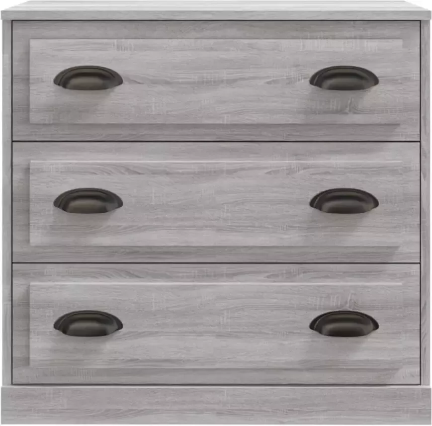 VidaXL -Dressoirs-2-st-bewerkt-hout-grijs-sonoma-eikenkleurig - Foto 4
