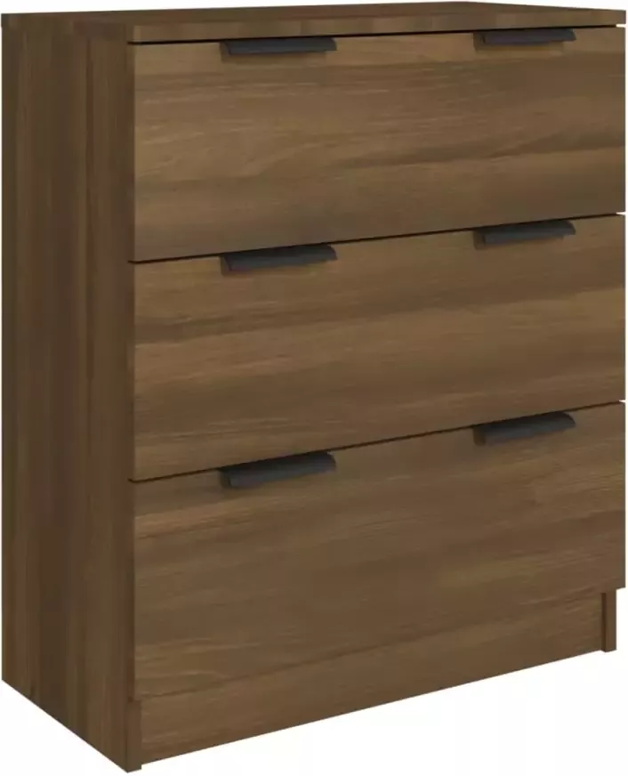 VidaXL 3-delige Dressoirs bewerkt hout bruin eikenkleur - Foto 2