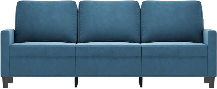 VidaXL -Driezitsbank-180-cm-fluweel-blauw - Foto 2