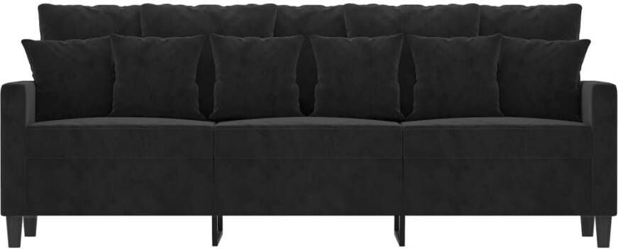 Vida XL vidaXL Driezitsbank 180 cm fluweel zwart-VXL-359318 - Foto 4