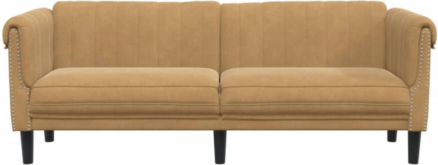 VidaXL Driezitsbank kunstsuÃ¨de bruin - Foto 4