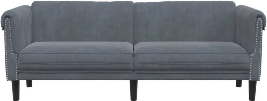 Vida XL Driezitsbank fluweel donkergrijs SKU: V372586 - Foto 4