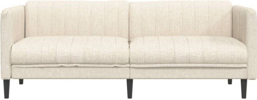 VidaXL -Driezitsbank-stof-crème - Foto 4