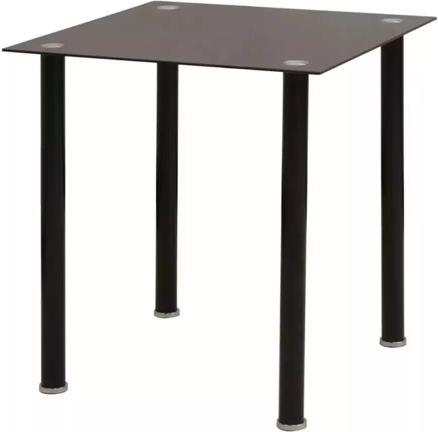 VidaXL -Eetkamerset-tafel-en-stoel-zwart-5-delig - Foto 3