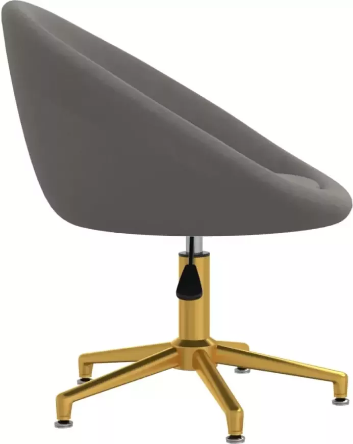 VidaXL -Eetkamerstoelen-2-st-fluweel-donkergrijs - Foto 3