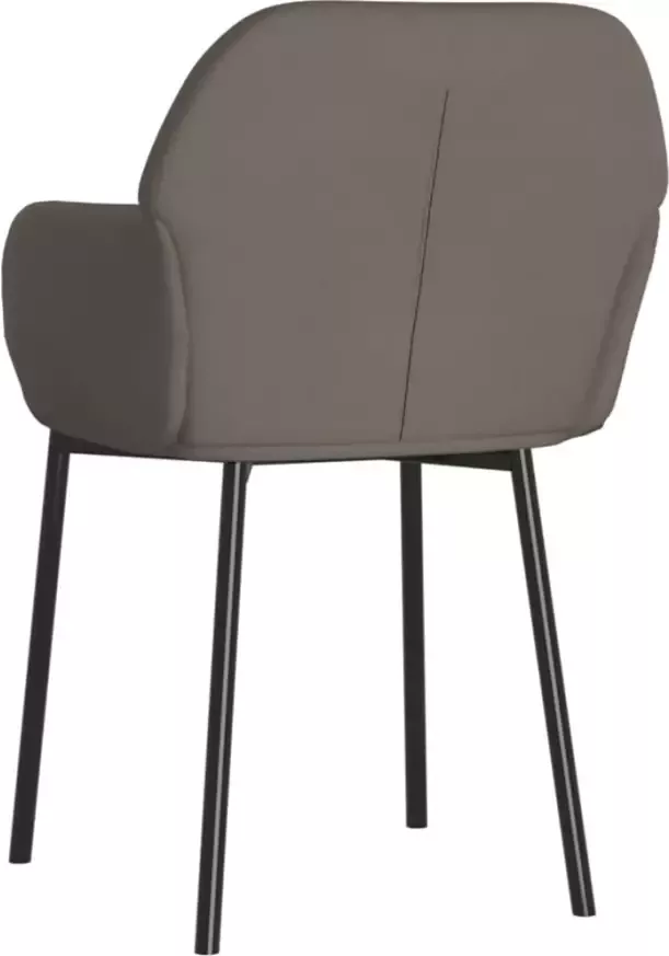 VidaXL -Eetkamerstoelen-2-st-fluweel-donkergrijs - Foto 3