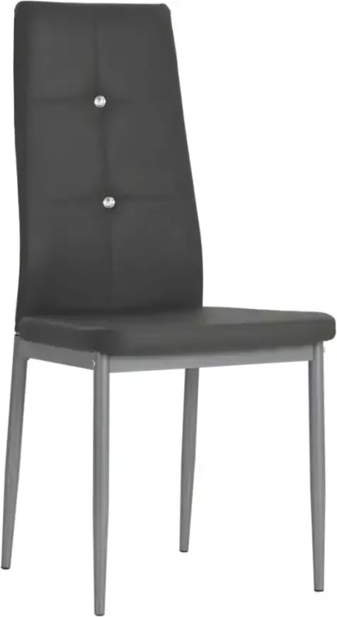 VidaXL Eetkamerstoelen 43x43 5x96 cm kunstleer grijs 2 st - Foto 5