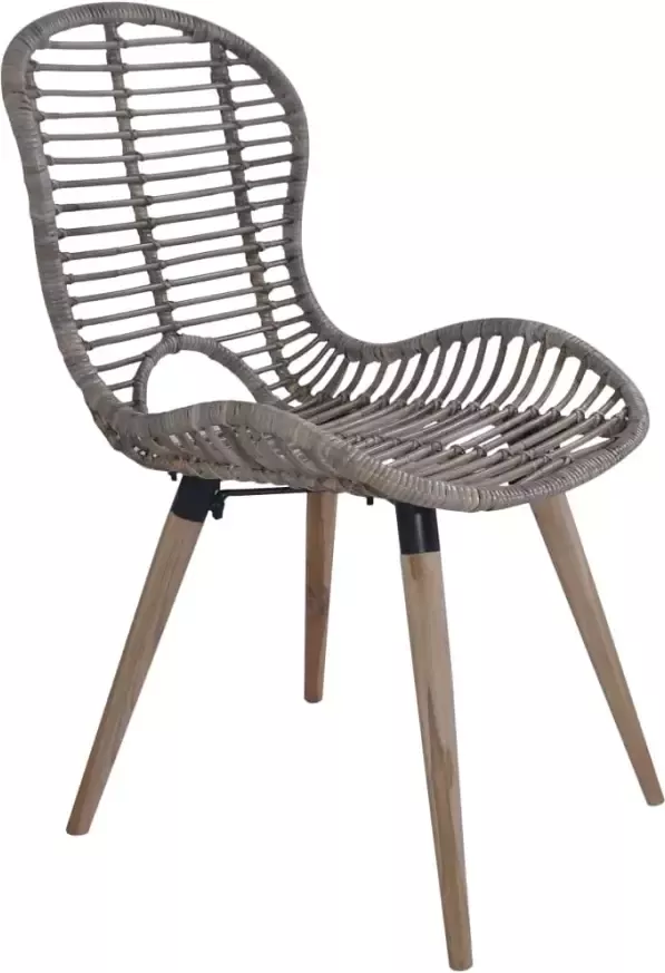 VidaXL -Eetkamerstoelen-2-st-natuurlijk-rattan-bruin - Foto 3