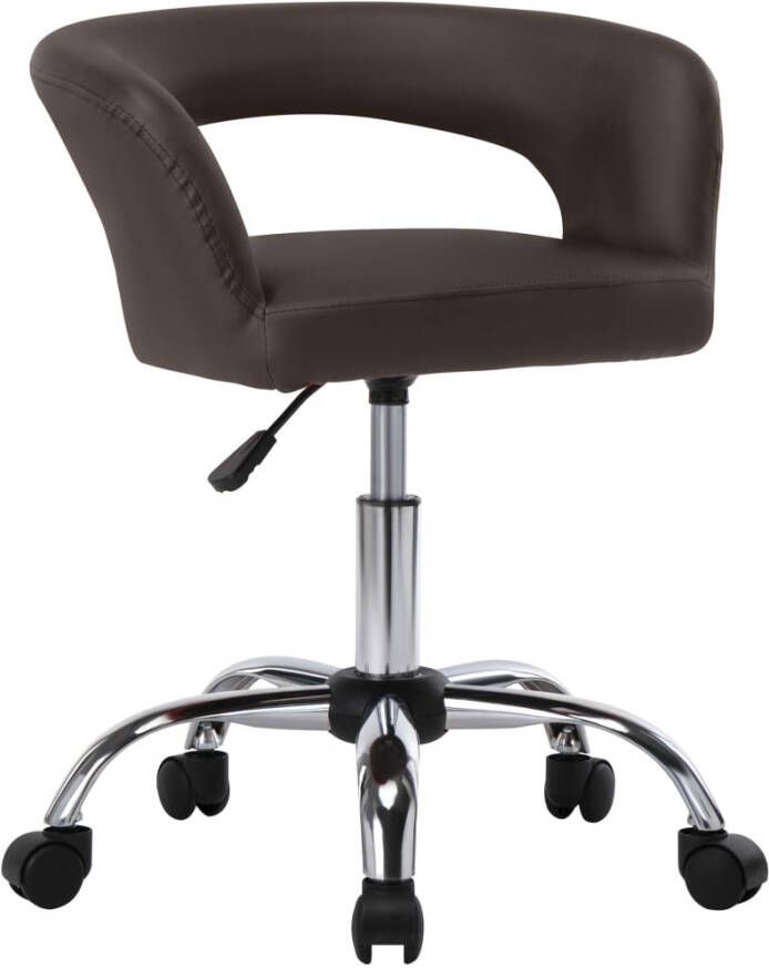 VidaXL -Eetkamerstoelen-4-st-kunstleer-bruin - Foto 4