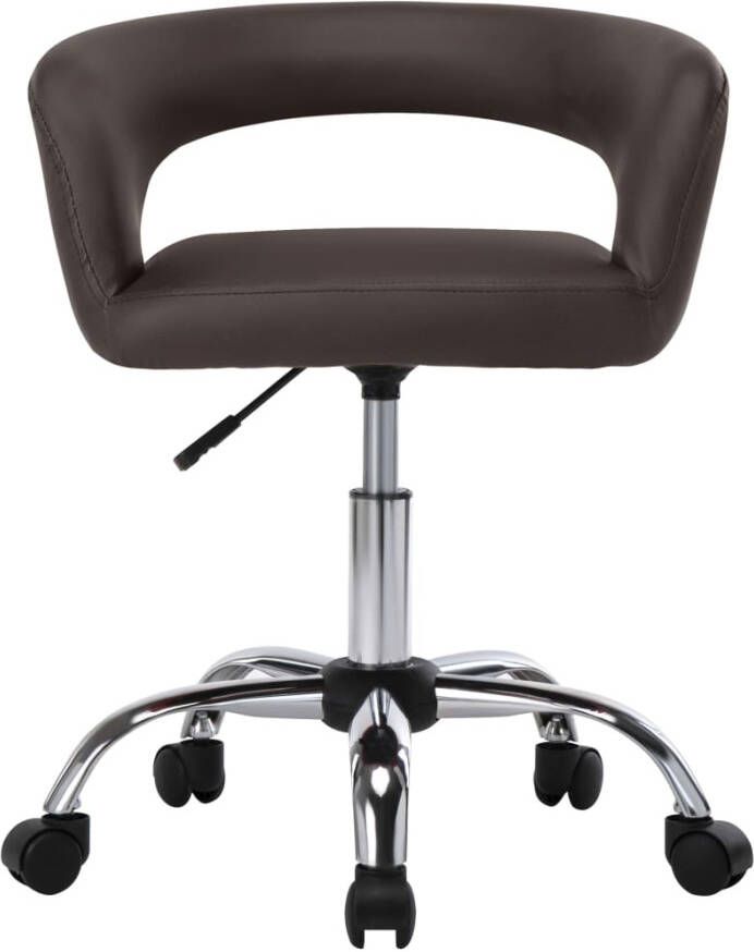 VidaXL -Eetkamerstoelen-4-st-kunstleer-bruin - Foto 3