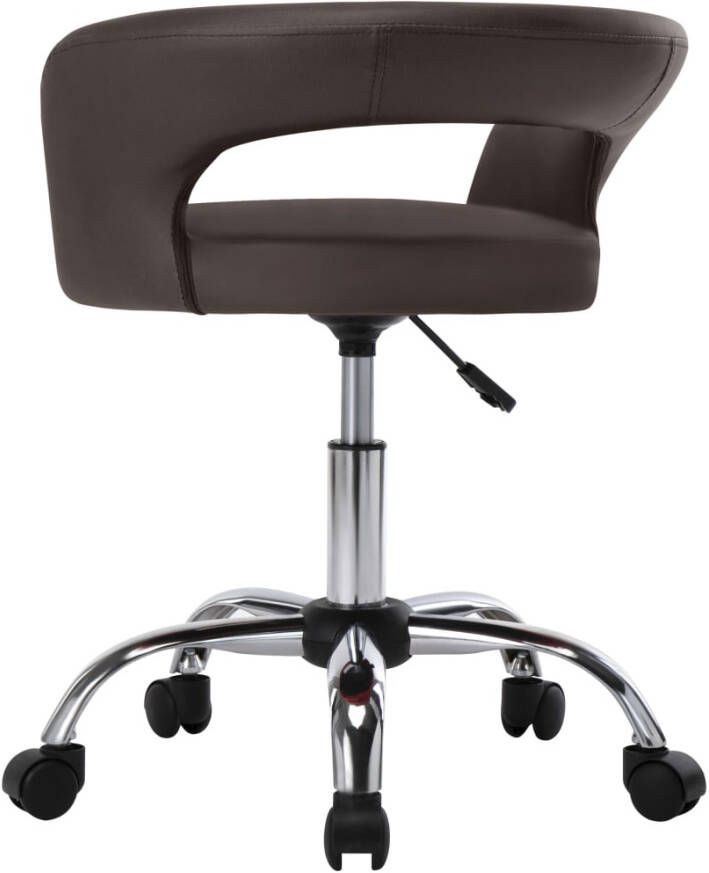 VidaXL -Eetkamerstoelen-4-st-kunstleer-bruin - Foto 2