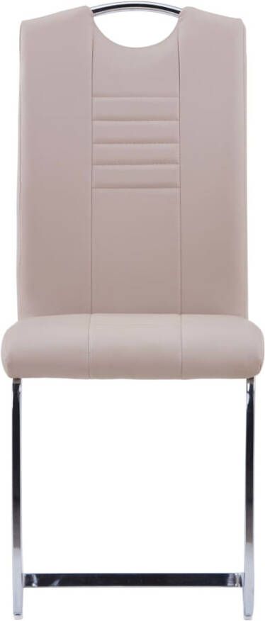 VidaXL -Eetkamerstoelen-4-st-kunstleer-cappuccino - Foto 3