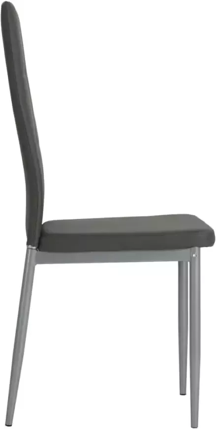 VidaXL Eetkamerstoelen 43x43 5x96 cm kunstleer grijs 4 st - Foto 3