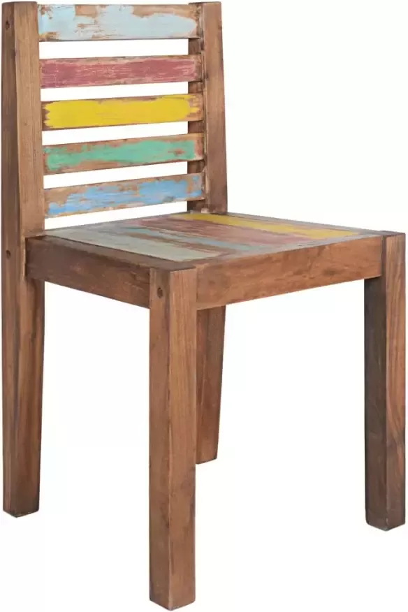 Vida XL Eetkamerstoelen 4 st massief gerecycled hout SKU: V326180 - Foto 4