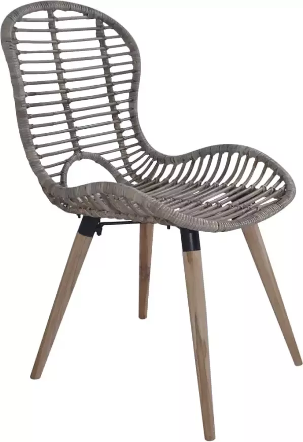 VidaXL -Eetkamerstoelen-4-st-natuurlijk-rattan-bruin - Foto 2