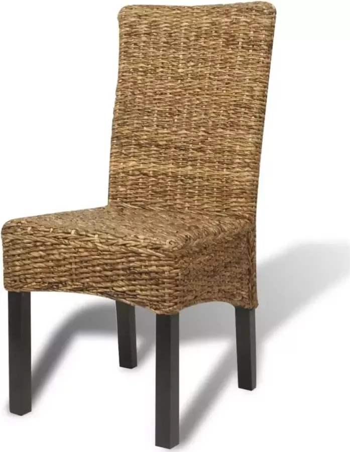 VidaXL -Eetkamerstoelen-6-st-abaca-en-massief-mangohout - Foto 5