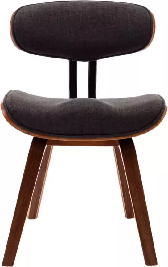 VidaXL -Eetkamerstoelen-6-st-gebogen-hout-en-stof-grijs - Foto 3