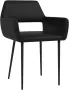 VidaXL Eetkamerstoelen 6 St Kunstleer Zwart - Thumbnail 2