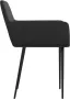 VidaXL Eetkamerstoelen 6 St Kunstleer Zwart - Thumbnail 4