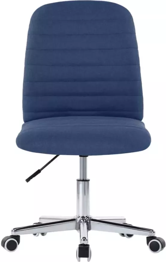 VidaXL -Eetkamerstoelen-6-st-stof-blauw - Foto 3