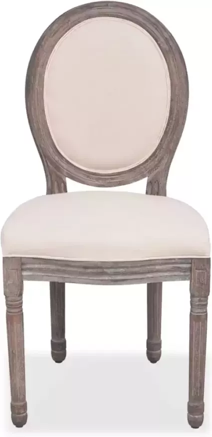 Vida XL Eetkamerstoelen 6 st stof crÃ¨me SKU: V274620 - Foto 3