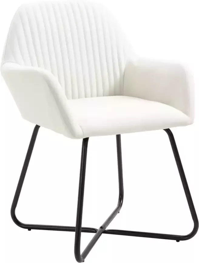 Vida XL vidaXL Eetkamerstoelen 6 st stof crÃ¨mekleurig-VXL-274620 - Foto 8