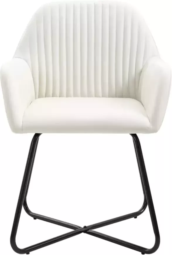 Vida XL vidaXL Eetkamerstoelen 6 st stof crÃ¨mekleurig-VXL-274620 - Foto 9