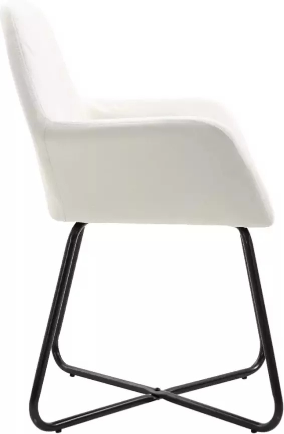 Vida XL vidaXL Eetkamerstoelen 6 st stof crÃ¨mekleurig-VXL-274620 - Foto 11